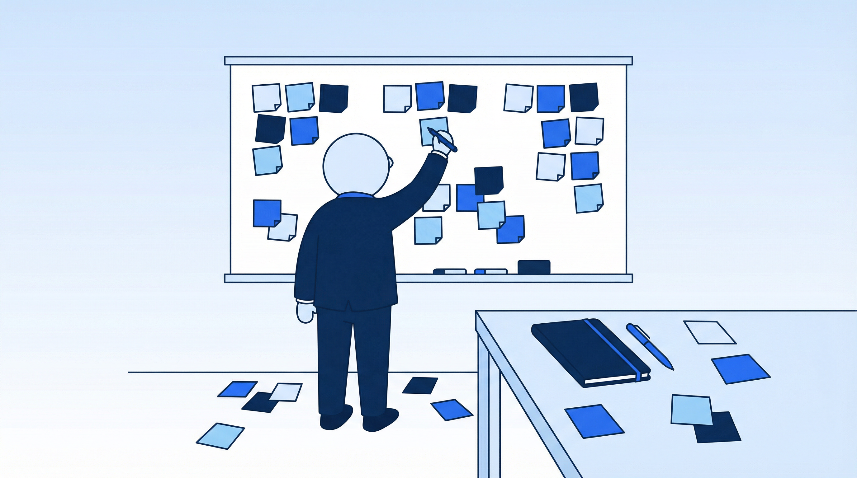 課題を全て書き出すワーク風景