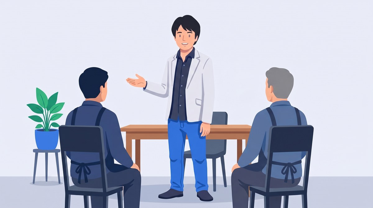 講義で参加者に問いかける島田光章