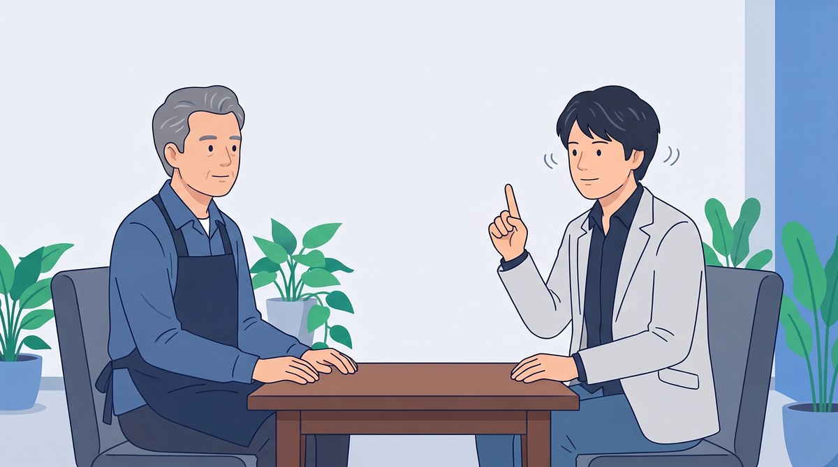 その場では額を答えず、まず仕入れ値を調べるよう返す島田光章