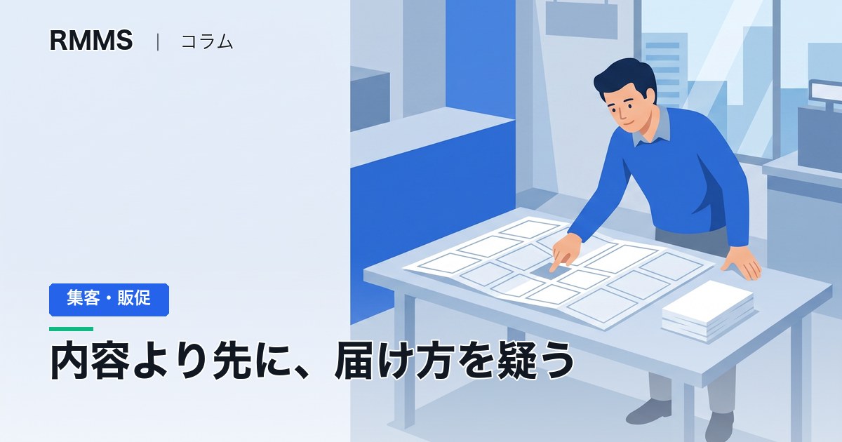折込チラシの反応が落ちたら、内容より先に媒体を替える。3000枚のテストで確かめます
