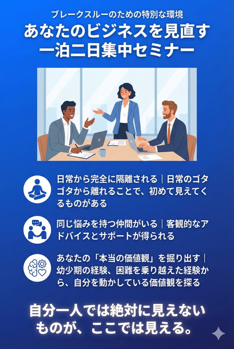 一泊二日集中セミナー