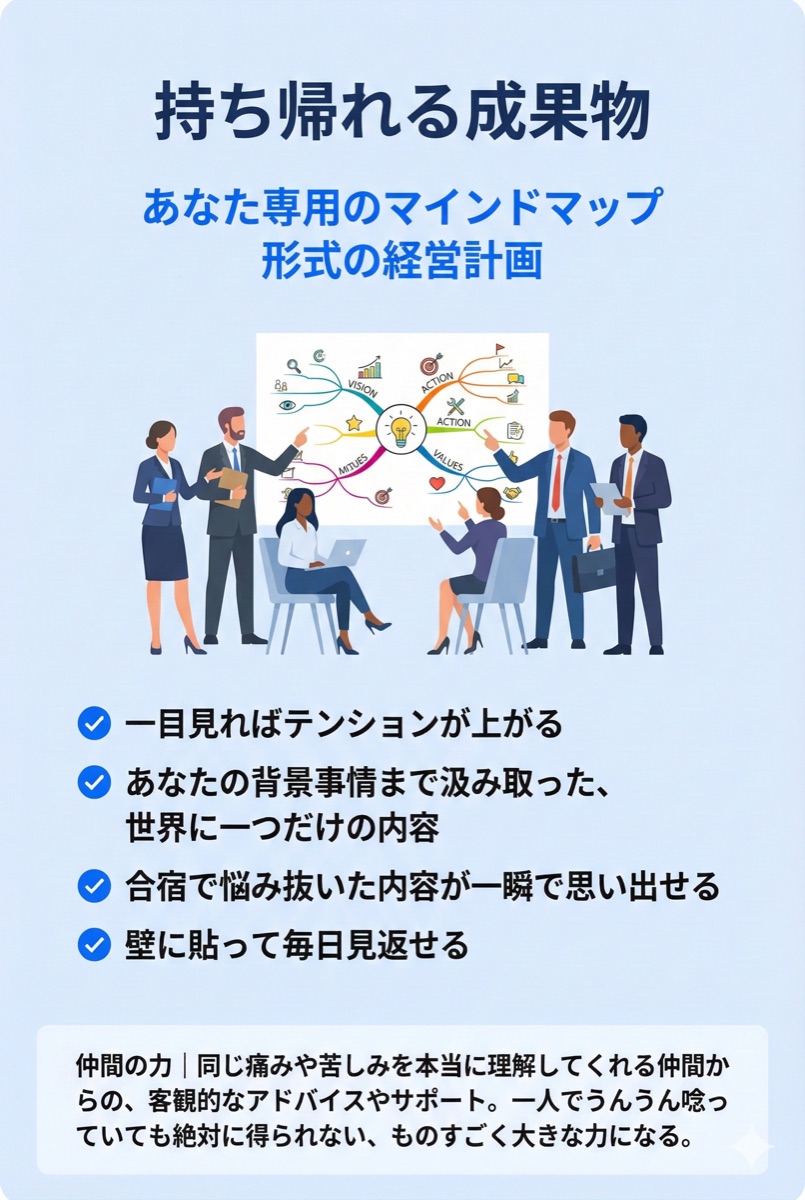 持ち帰れる成果物