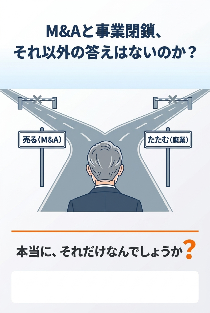 M&Aと事業閉鎖、それ以外の答えはないのか？