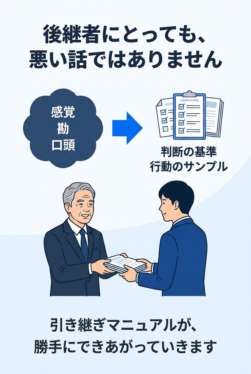 後継者にとっても、悪い話ではありません